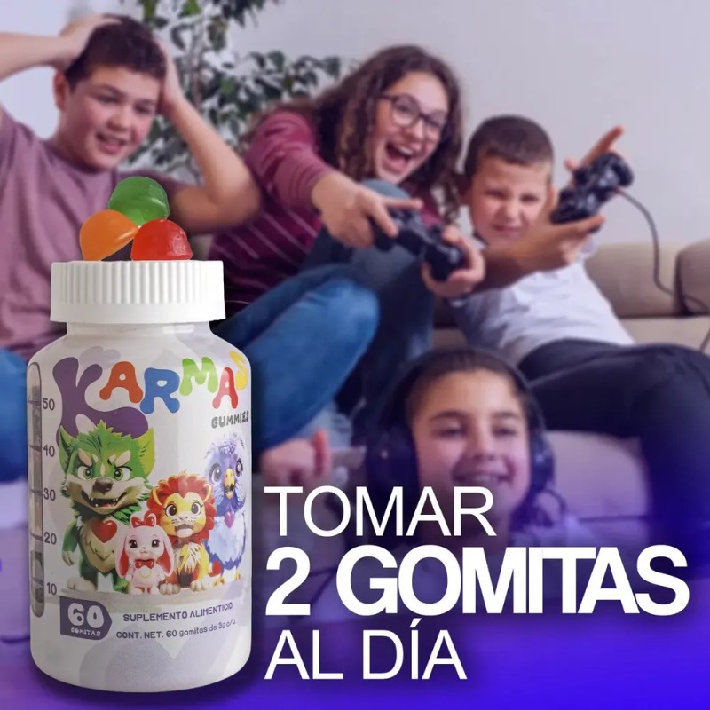 Multivitamínico Karmas Gummies Gomitas para Niños con Vitamina C y