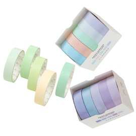 Operitacx 15 Rollen Washi Tape Bunten Farben Dekoratives Klebeband für DIY Scrapbooking und Kreative Bastelprojekte Teiliges Set mit Farben Regenbogen Blüten