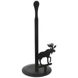 Village Wrought Iron Counter Top Moose Paper Towel Holder