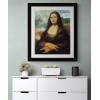 Mona Lisa on NYC Map Original Art Poster Print 11x14"
