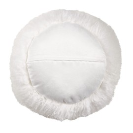 SARO LIFESTYLE Mongolian Lamb Fur Poly Filled Throw Pillow