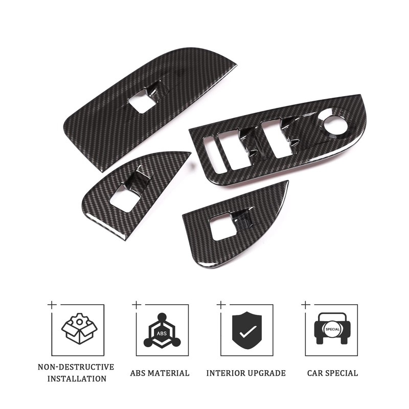 TOYCIDFG Car Door Inner Handle Window Lift Button Panel Cover