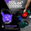 Yes4All Vinyl Coated Kettlebell With Protective Rubber Base, Strength Training