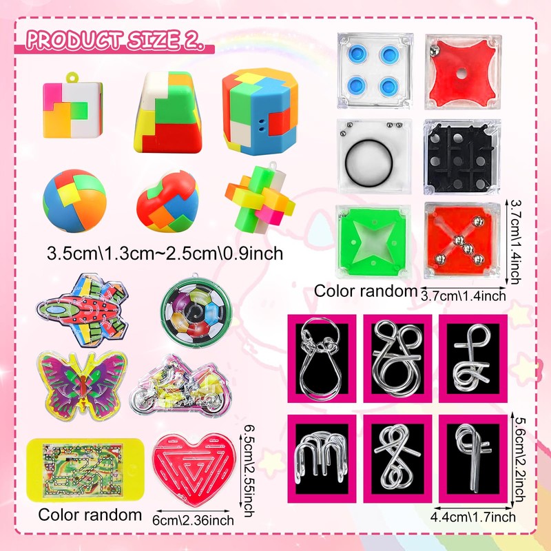 TECHEEL Puzzle Games 2024 Small Items Puzzle Games for Filling