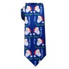 YourTies Blue Christmas Santa Claus Tie Silk Holiday 3.15" Men's Christmas Tie with Gift Box Party New Year