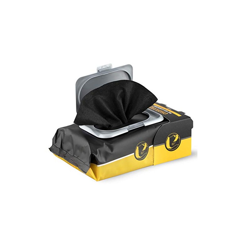 Nobleman The Face & Body Cleansing Wipes, Charcoal, 30 count