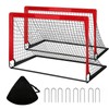 2 Set 4x3ft Soccer Goals for Backyard, Portable Foldable Pop