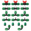 18 Pcs Drip Irrigation Fittings Kit, MSDADA Drip Irrigation System