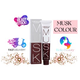 MUSK Professional Hair Salon MOCHEQI Musk Colour Cream Hair Color Rambut Color 100ML