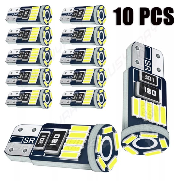 CHUSYYRAY White 10X T10 194 168 W5W 2825 COB LED