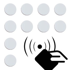 NFC Tags NTAG215 Round Coin Shaped Cards, NFC Tags, Nfc Tags, Coin-shaped, Round Cards, NFC Coins, NUFC, Tags, Tag Stickers, Smart Tags, Waterproof, Diameter 1.0 inches (25 mm), Amiibo Compatible,