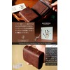 IrideScent PUEBLO Men's Bi-fold Wallet, Box-shaped Coin Purse, Italian Leather,