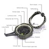 Professional Outdoor High Accuracy Geological Compass Waterproof Fluorescent Compass