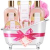 Cesta de Regalo Spa Luxetique Rose Fragrance Premium 8pc Gift