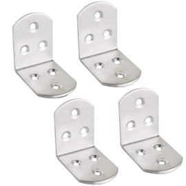 Angle Brackets, Tiberham 90 Degree Right Angle Corner Bracket, 47 x 47 x 38 mm L Shape Stainless Steel Corner Bracket, Corner Connector, Furniture Angle Connector, Angle Rack Bracket for Cabinet Table