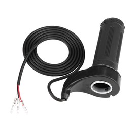 KIMISS Motorcycle Accelerator, Universal Electric Scooter Speed Throttle Grip with 3 Wires 12, 24, 36, 48V
