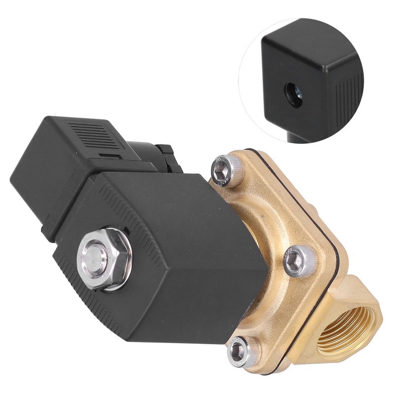 2 Way Solenoid Valve Brass Solar Electric Normally Closed Pipeline