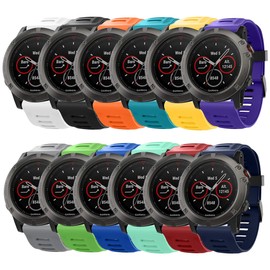 Band for Garmin Fenix 3, Soft Silicone Replacement Watch Band Strap for Garmin Fenix 3 / Fenix 3 HR Smart Watch (No Tracker)