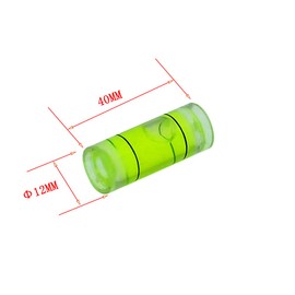 Package photo frame level gauge level gauge cylinder level gauge horizontal bubble level ruler balance bubble various specifications (12X40mm(6pcs))