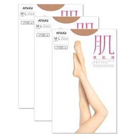 Atsugi Stockings, Bare-Skin Feel Five-Toe Stockings (3 Pairs) -