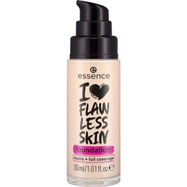 essence cosmetics essence I LOVE FLAWLESS SKIN foundation, Nr. 10, Nude, langanhaltend, mattierend, sofortiges Ergebnis, matt, vegan, ?lfrei, UVA- und UVB-Filter + SPF 20, ohne Parf1m, 1er Pack (30ml)