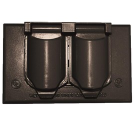 Sigma Electric, Bronze Sigma Engineered Solutions, 14245BR 1-Gang Horizontal Duplex Weatherproof Cover, No Size