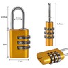 Cieex Set of 4 Combination Padlock Small with 3 Digit