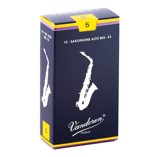 Vandoren SR215 Alto Sax Traditional Reeds Strength 5; Box of