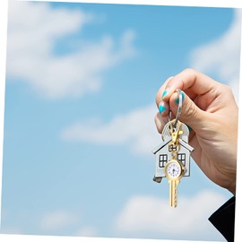 Gatuida Vintage Quartz Pocket Watch Keychain with Clasp Stylish Portable Hanging Pendant for Keys Bags Unique for All Ages Elegant Decorative Accessory