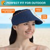 SUN CUBE - Sombrero de visera para mujer, sombrero de