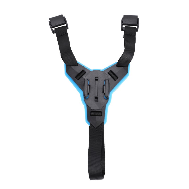 TELESIN Motorcycle Helmet Strap Mount with Frame Housing for GoPro