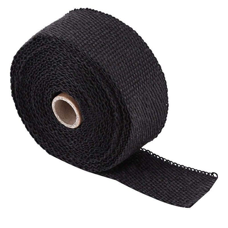 Exhaust Pipe Wrap, 16 ft Black High Heat Insulation Exhaust