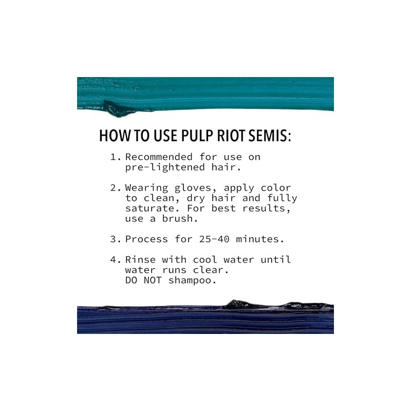 Pulp Riot Semi Permanent Hair Color - Blue Mistique 118ml