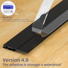 Door Draft Stopper, Door Sweep for Bottom of Door, Weather Stripping Door Seal, Under Door Gap Filler, Under Door Draft Blocker Soundproof/Insulator, Door stoppers (Black, 78‘’)