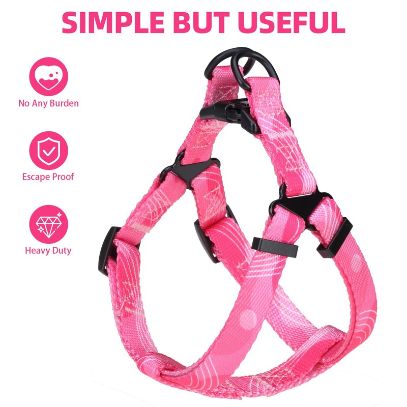 PUPTECK No Pull Dog Harness Soft Adjustable Basic Nylon Step