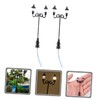 Operitacx Miniature Park Lamp 2pcs Decorative Mini Street Light Models