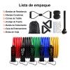 150lbs Kit De Bandas De Resistencia Ligas Para Ejercicio 12pzs