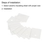 PATIKIL 30pcs 4mm Hole High Hardness Alumina Ceramic Sheet Cooling