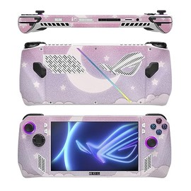 MightySkins Glossy Glitter Skin Compatible with Asus ROG Ally - Baby Moon | Protective, Durable High-Gloss Glitter Finish | Easy to Apply, Remove, and Change Styles