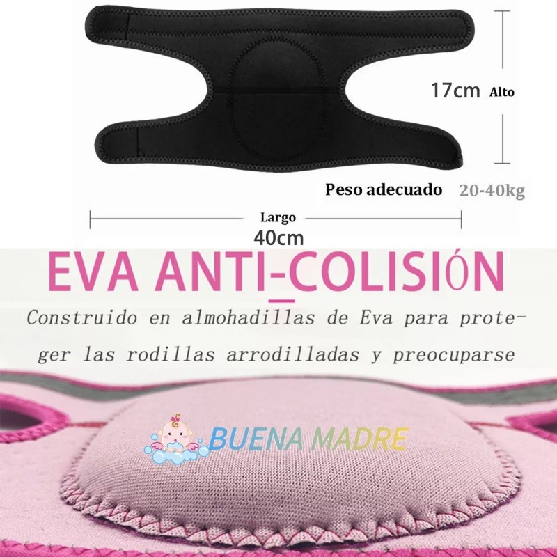 Buena Madre.mx Protector De Rodillera Para Deportivas Compresion Niños 2pcs