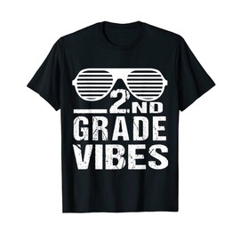 2nd Grade Vibes Sunglasses Back To School First Day Teacher T-Shirt