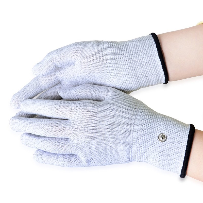 Aituo 1 Pair Silver Conductive Gloves for use with TENS