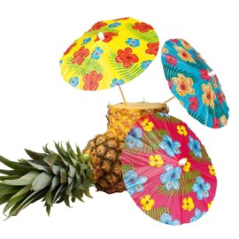 Boland - Hibiscus Cocktail Umbrellas, Multi-Colour, 52523