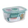 Decor Vent & Seal Glass Oblong Food Container, 600ml Capacity