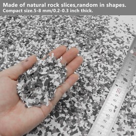 Kaoer Epoxy Flakes，454g/ 1Lb Blend Decorative Color Chips Concrete Coatings Garage Epoxy Kit for Garage, Wall Interior and Exterior House Paint