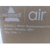 BISSELL GENUINE Bissell MYair Air Replacement Filter Purifier Model 2801