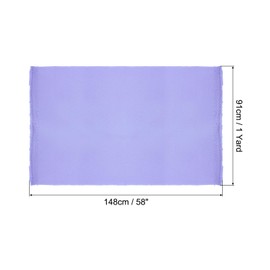 sourcing map Waterproof Canvas Fabric 8 Oz 148cm 600D Marine Water Resistant Material 1 Yard for Outdoor Furniture Cushion, Bag Sewing,Purple Blue