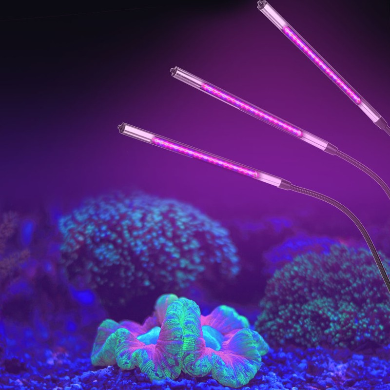 27w 3 Tube USB LED Grow Light with Clip Base