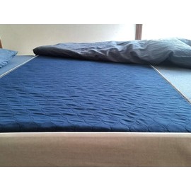 Careboree Pack of 2 Cotton Top-Layer Reusable Tuckable Underpads 34"X60" Incontinence Bed Pads Washable 21" Wings