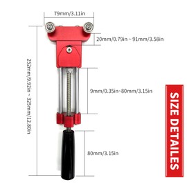 minlen Aluminum Oil Filter Cutter, Universal Oil Filter Cutting Tool for Filter Cutting Range 2"-4" (Include 3 Replaceble Cutting Blades) Red